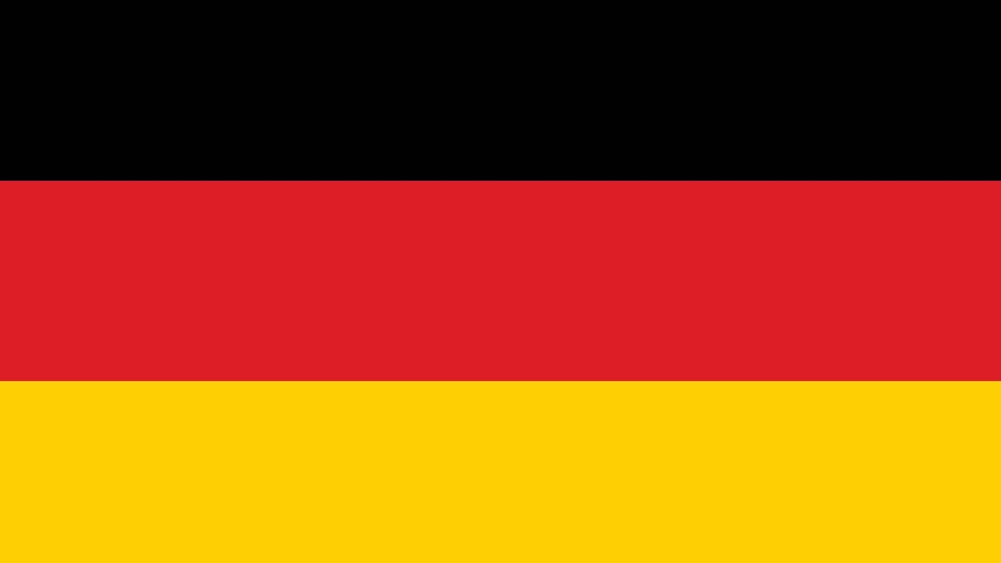 miniaturka niemieckiej flagi